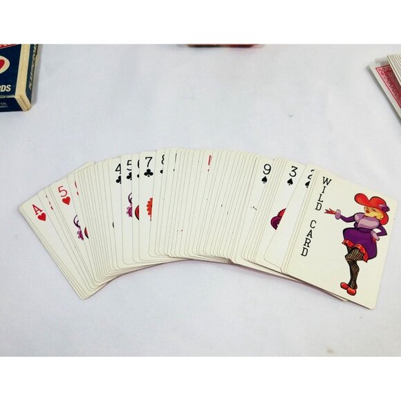 Playing Cards Lot of 5 Streamline Giant Face Tiger Red Hat Society Kodak Vintage - Picture 6 of 15